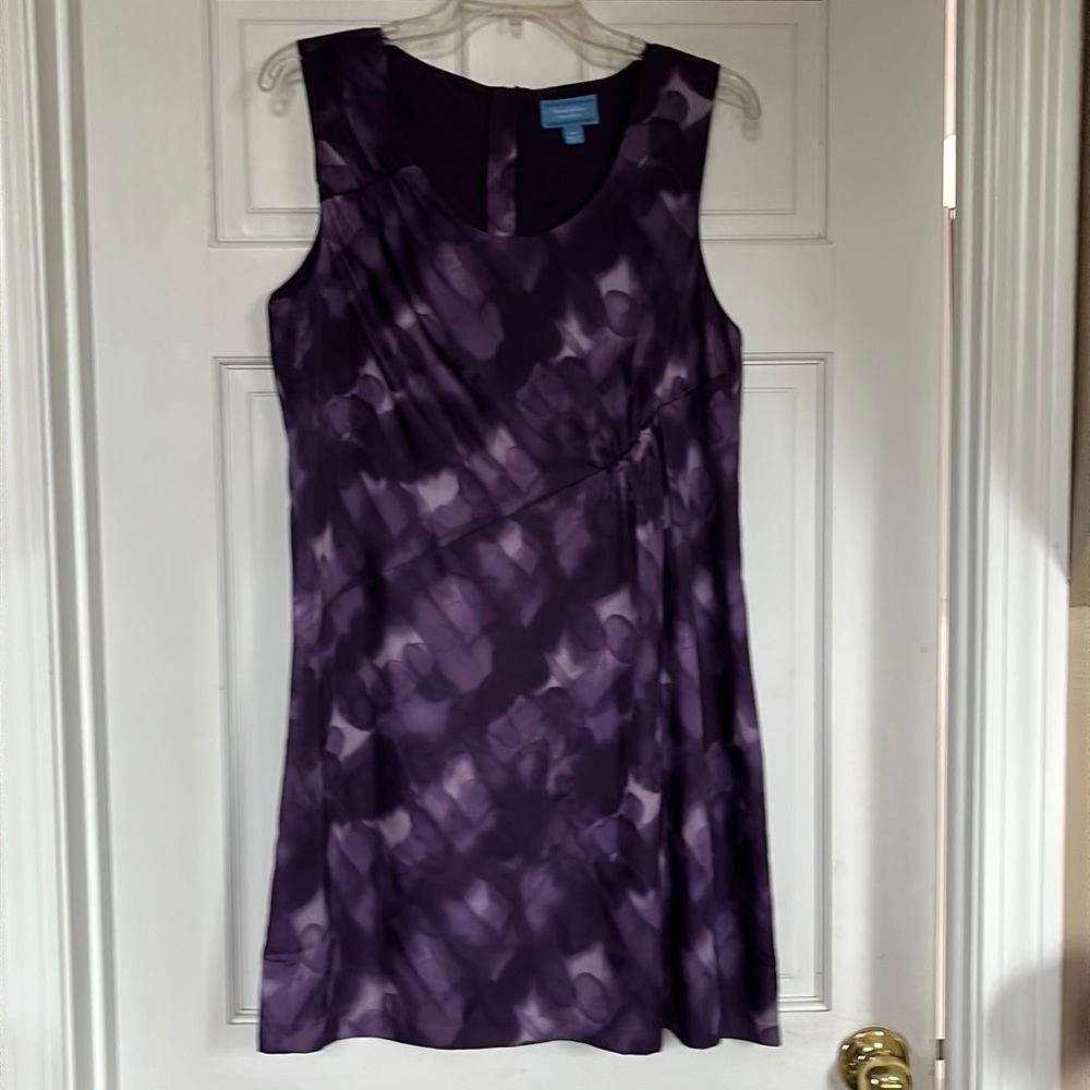 Womens sleeveless mid length dress 100 % polyester